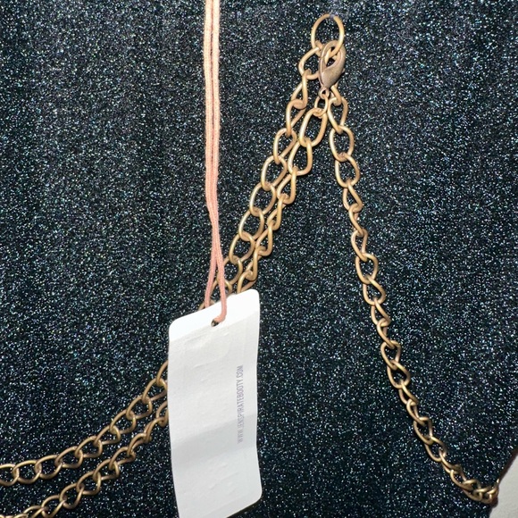 Jens Pirate Booty Glitter Bell Flares with waist Chain M NWT - Picture 4 of 4